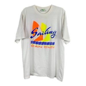 90’s Cancun Sailing Vintage T Shirt Boating